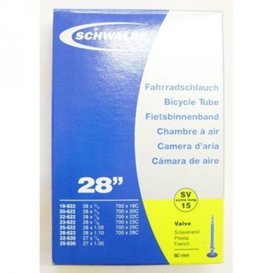 Schwalbe 15 Sv, 18/28-622/630mm Presta Slange