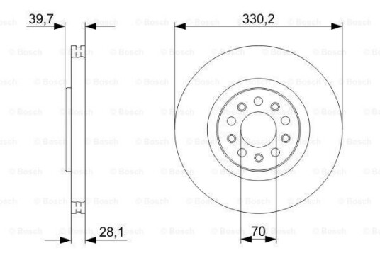 Bremseskive BOSCH 0 986 479 C82