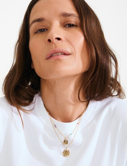 Pilgrim Here Necklace Gold Plated   Gold   ONE SIZE