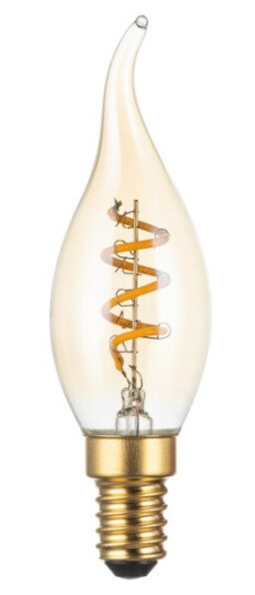 J&El Flexi Dekor C35L Flame 3W E14 Gyllen