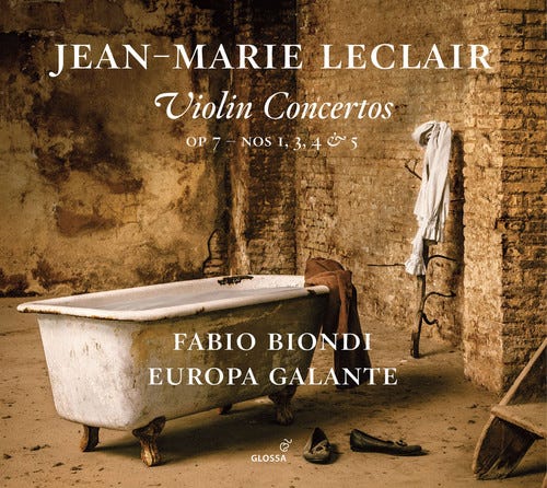 Leclair Biondi EUROPA GALANTE Jeanmarie Leclair: Violin Concertos Op 7 CD Leclair Biondi EUROPA GALANTE Jeanmarie Leclair: Violin Concertos Op 7 CD