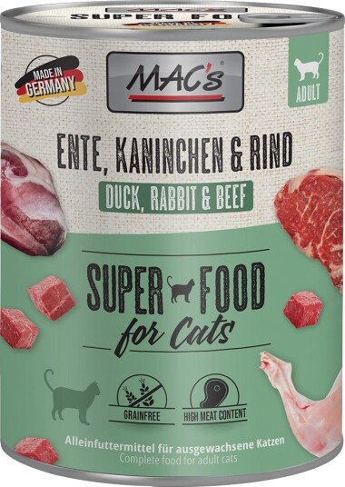 Mac'S Våtfôr Mac´S Cat And Kanin & Storfekjøtt 24 X 800 G