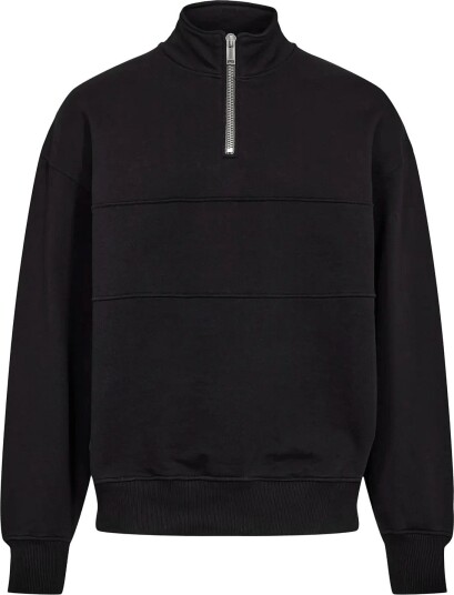HAN Kjøbenhavn Half Zip Crewneck BLACK XL HAN Kjøbenhavn Half Zip Crewneck BLACK XL