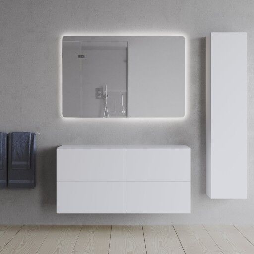 Copenhagen Bath SQ2 Servantskap 120 120x45x60 cm m/benkeplate Hvit Matt