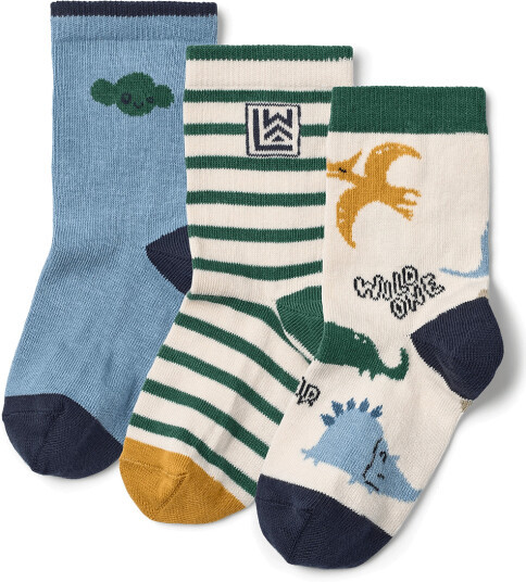 Liewood Silas Socks 3 Pack Multi/patterned 22/24