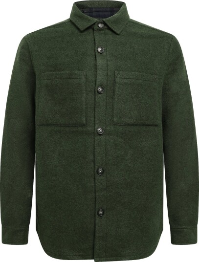 Barbour Barbour Marltown Tailored Wool Blend Overshirt SAGE XXL