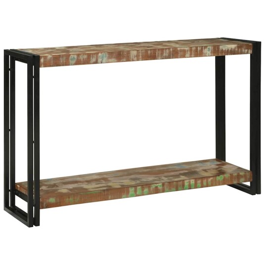 Konsollbord Flerfarget 120 x 33 x 75 cm gjenvunnet heltre