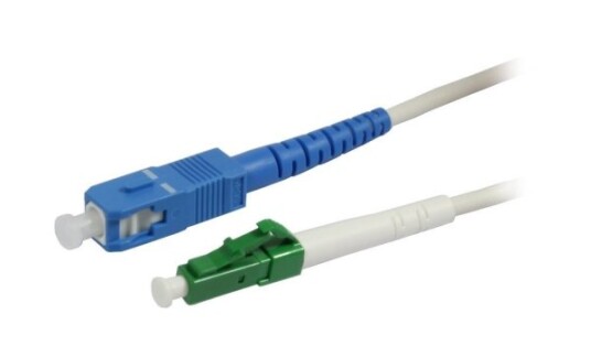 Fo 1-Fiber Patchk. 5Mtr.Sc-Lc(Apc8grad) 9/125U Skråskåret Synergy21,