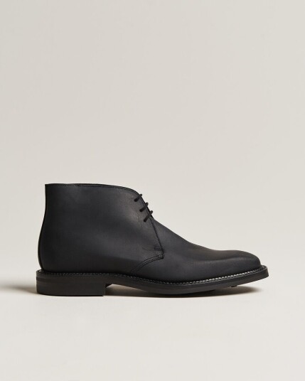 Crockett & Jones Molton Chukka Black Rough Out Suede