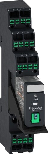 Schneider Electric 10 stk Relé med stikkontakt+LED+test 2CO 24VDC push-in, RXG22BDPVP Schneider Electric 10 stk Relé med stikkontakt+LED+test 2CO 24VDC push-in, RXG22BDPVP