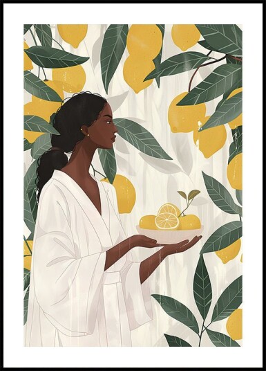 Woman with Lemons Plakat Plakat / 40x50cm Woman with Lemons Plakat Plakat / 40x50cm