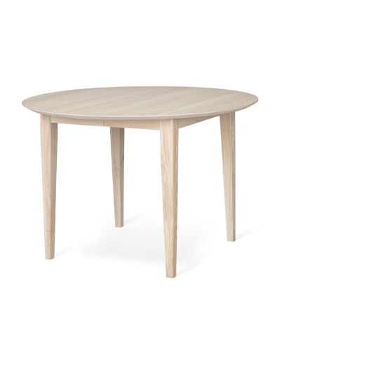 Torkelson Ella spisebord Hvitoljet eik 110 cm Hvit
