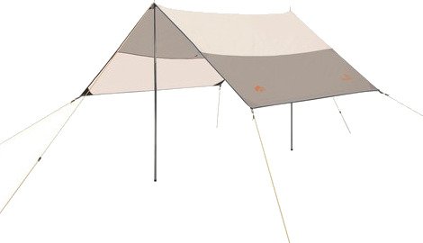 Presenning Easy Camp Cliff Tarp 2 x 2,6 m UV-beskyttelse 50+ grå Sand