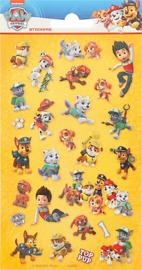Hisab Joker Klistremerker Paw Patrol Glitter 68066