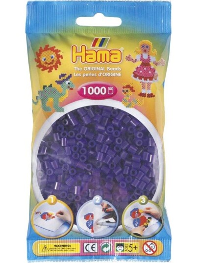 Hama Ironing beads-Fiolett transparent (024) 1000pcs. Hama Ironing beads-Fiolett transparent (024) 1000pcs.