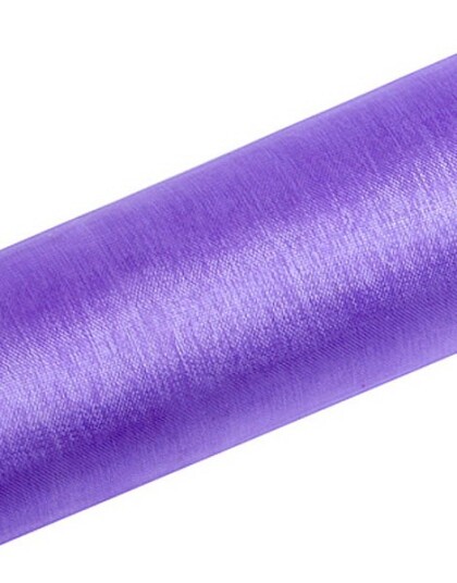 Partydeco LYS LILLA Gjennomsiktig Organzaløper 16 cm x 9 meter