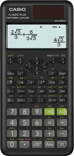 Casio Kalkulator FX 85 ES Plus E2 Skole Dobbel Strømforsyning