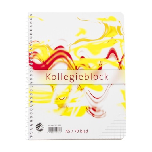 Spiralhefte A5 70 g ruter TF, 5 stk. Spiralhefte A5 70 g ruter TF, 5 stk.