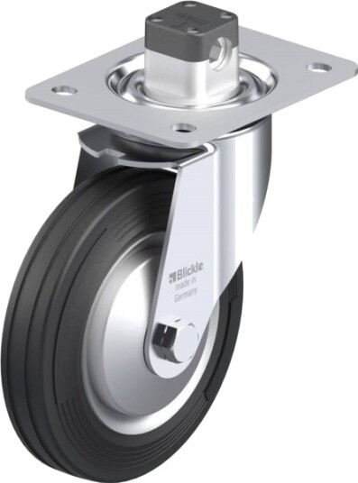 Blickle 849811 Le-Ve 160R-Cs11-Fa Styrehjul Med Brems Hjuldiameter 160 Mm Maks 135 Kg, 1 Stk