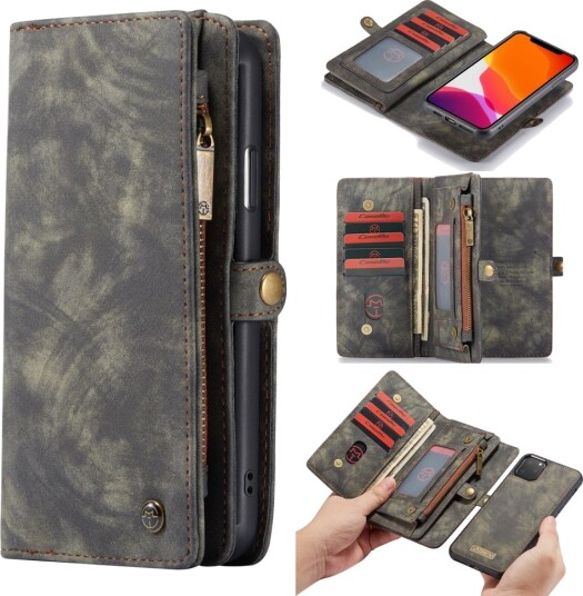 CaseMe Vintage 2-in-1 (iPhone 11 Pro Max) Grå
