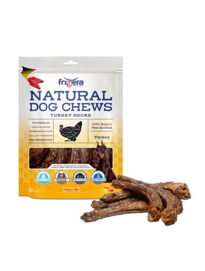 Frigera Natural Dog Chews Turkey Necks 250Gr (402285851772)