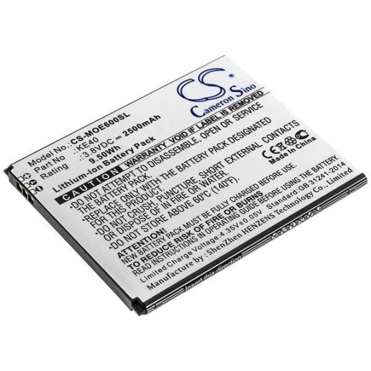 Motorola XT2005DL batteri (2800 mAh 3.85 V, Sort)