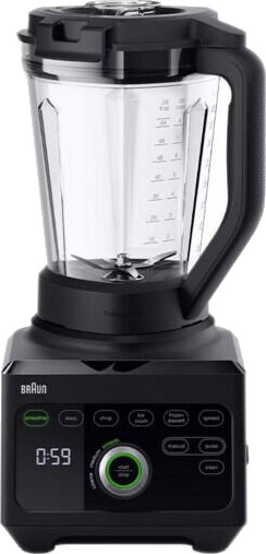 Braun Powerblend 9 3L Blender 1600W med Isknuser og Pulsfunksjon - Svart Braun Powerblend 9 3L Blender 1600W med Isknuser og Pulsfunksjon - Svart