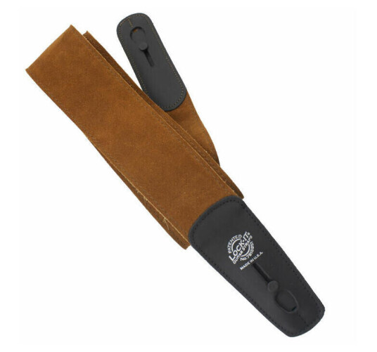 D'Andrea Lock-It Strap 2.75" Suede Brun