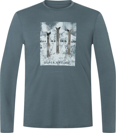 super.natural Men´s Triple Ski Long Sleeve Stormy Weather/various XL