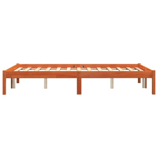 vidaXL Sengeramme brun 120x190 cm heltre furu 8721012406582
