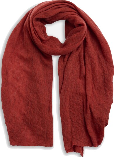 Natura Cashmere Alba luxury cashmere scarf OS orange herre