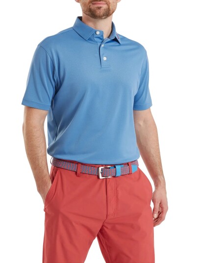 FootJoy Stretch Pique Solid   Blue   L