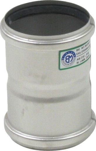 82 mm Dobbel muffe syrefast AISI316L/EN1.4404 BLÜCHER Rustfri