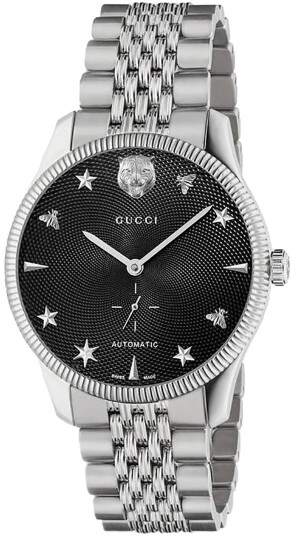 Gucci Herreklokke YA126353 G Timeless Sort/Stål Ø40 mm