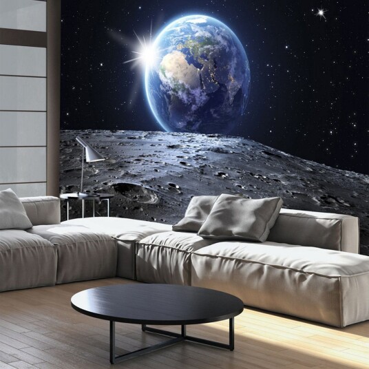 Fototapet View Of The Blue Planet 100x70 - Artgeist sp. z o. o.