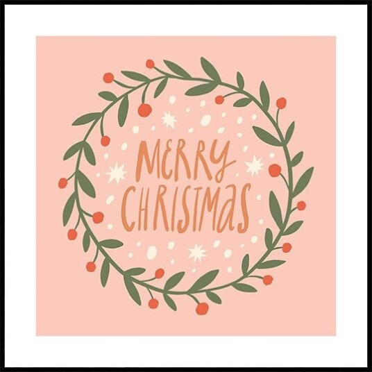 Happychristmasno37 Plakat Plakat / 70x70cm