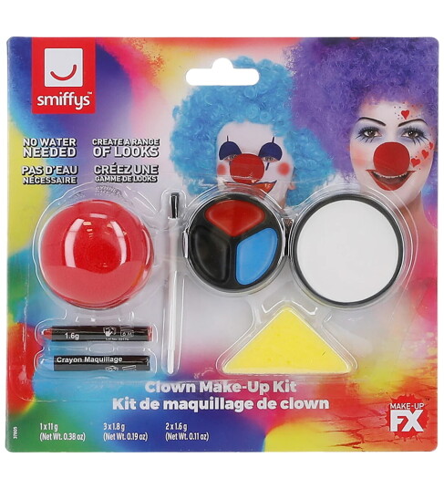Smiffys Klovn Sminkesett