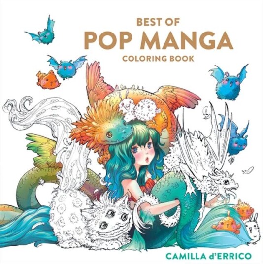 Best Of Pop Manga Coloring Book Av Camilla D'Errico