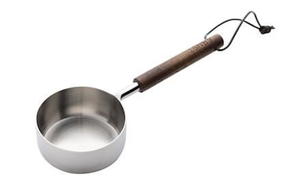 Desilitermål 18,5 cm metall/mørkt tre Desilitermål 18,5 cm metall/mørkt tre