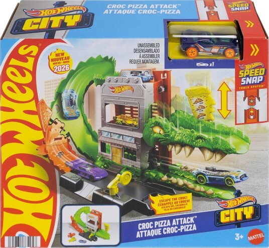 Hot Wheels City Croc Pizza Attack Multi/Patterned One Size