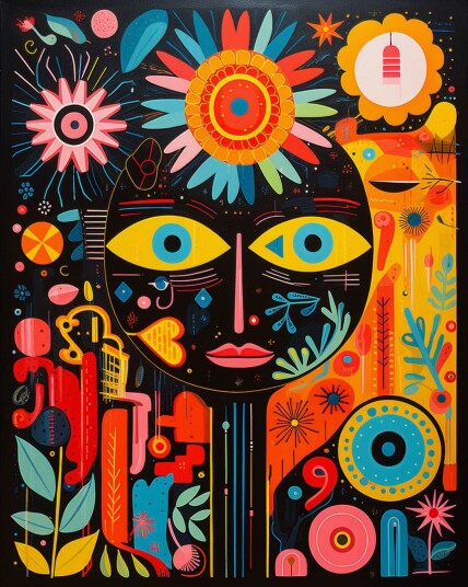 Namly Design Plakat Fargerik Abstrakt Kunst POSTERYCX5HY