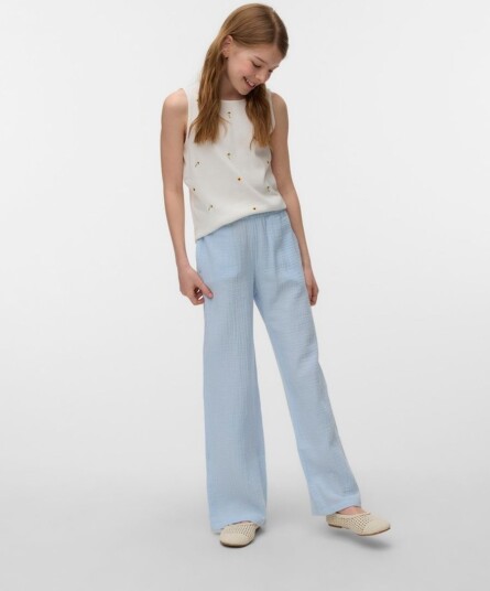 Vero Moda Girl Vmnatali Hw Pant Wvn Ga Girl Blue 164