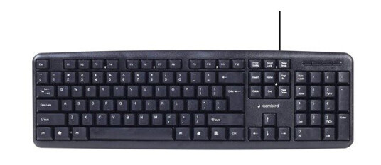 Gembird KBS-UO4-01 - 4-in-1 office kit - keyboard mouse headset and mouse pad set - QWERTY - US - Tastatur, mus, hodesett og musematte sett - Amerikansk Engelsk - Svart
