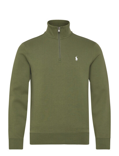 Polo Ralph Lauren Double Knit Quarter Zip Pullover Khaki green XS Polo Ralph Lauren Double Knit Quarter Zip Pullover Khaki green XS