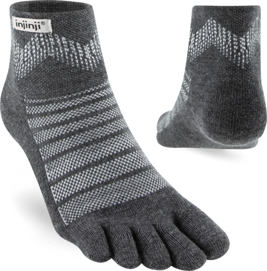 Injinji Men's Outdoor Midweight Mini-Crew Wool L , Slate