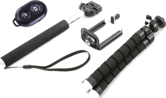 Selfiestang Xrec 4-I-1 / Stativ Fleksibel / Pilot / Monopod / Holder Til Telefon / Smarttelefon