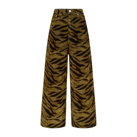 Ganni Dame Bukser Flerfarget W26, Ganni Dame Bukser Flerfarget W26,