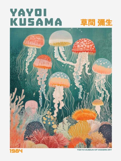 Namly Design Plakat Yayoi Kusama Maneter POSTERSU7KEB Namly Design Plakat Yayoi Kusama Maneter POSTERSU7KEB