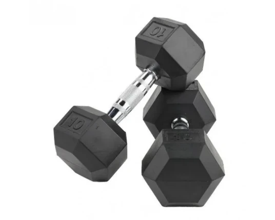 Crossmaxx Hexagon Manual - Laget av støpejern, belagt med gummi - Riflet håndtak for godt grep - For crossfit og styrketrening Crossmaxx Hexagon Manual - Laget av støpejern, belagt med gummi - Riflet håndtak for godt grep - For crossfit og styrketrening