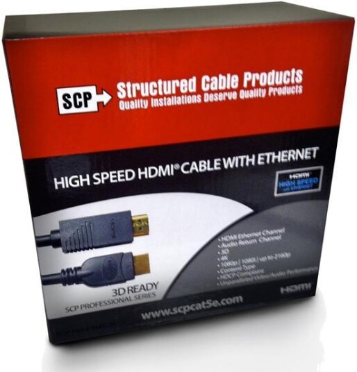 SCP HDMI Kabel - 9,1 m Repeater HDMI 1.4 Sort CL3